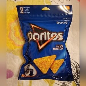 NWT 2 Pairs of Men's Socks with Doritos Design